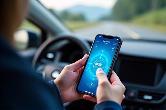 Eine Nahaufnahme einer Hand, die eine digitale österreichische Vignette auf einem Smartphone-Bildschirm aktiviert.